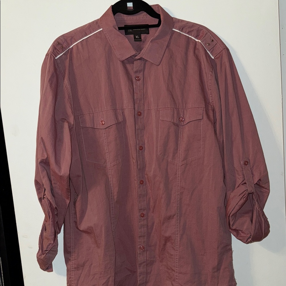 INC International Concepts Men's Plum Shirt